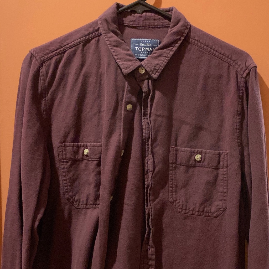Burgundy Button Down